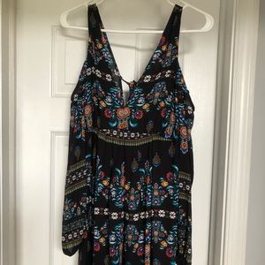 Off the shoulder long sleeve dress